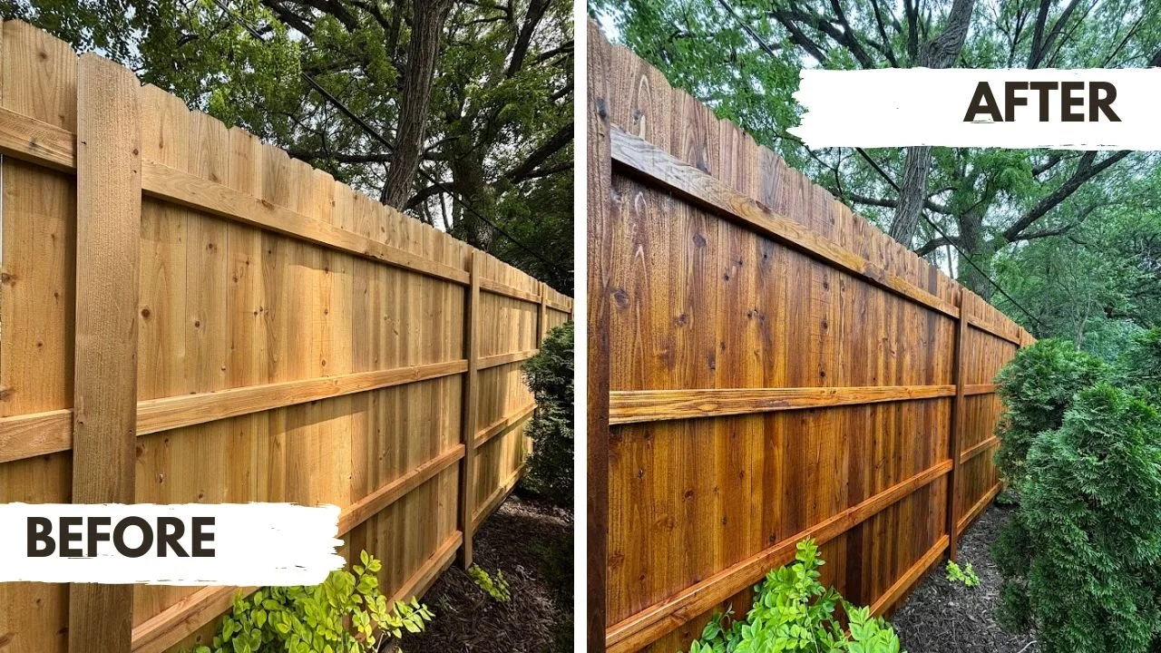 Fence Cleaning & Staining project photo for Clean Defense Force in Winder Area, GA