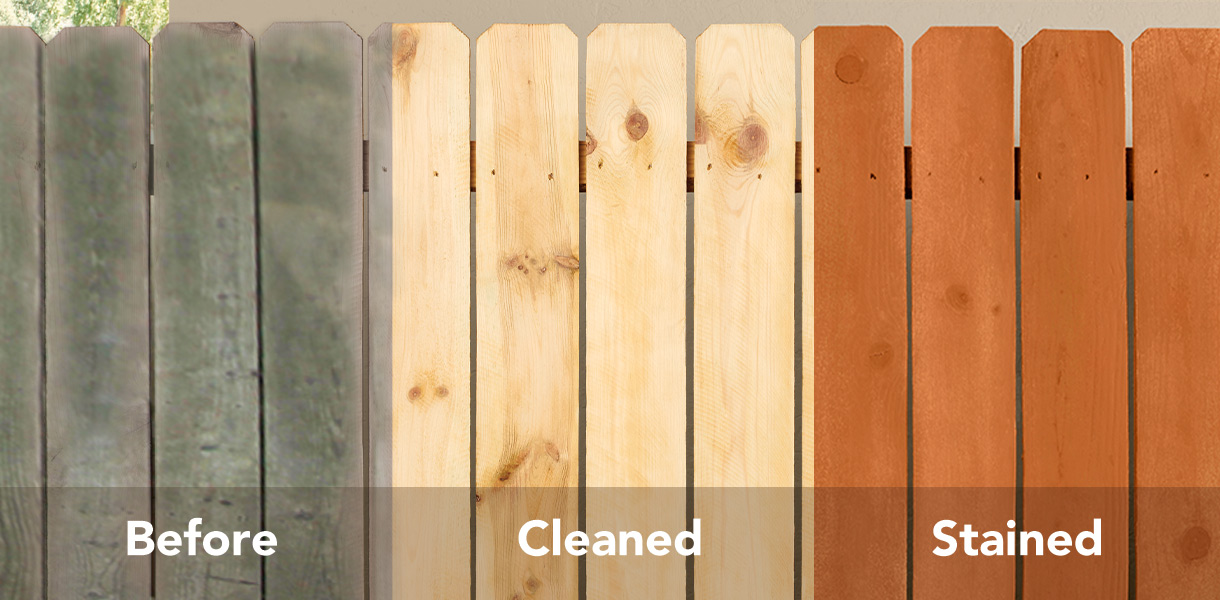 Fence Cleaning & Staining project photo for Clean Defense Force in Winder Area, GA