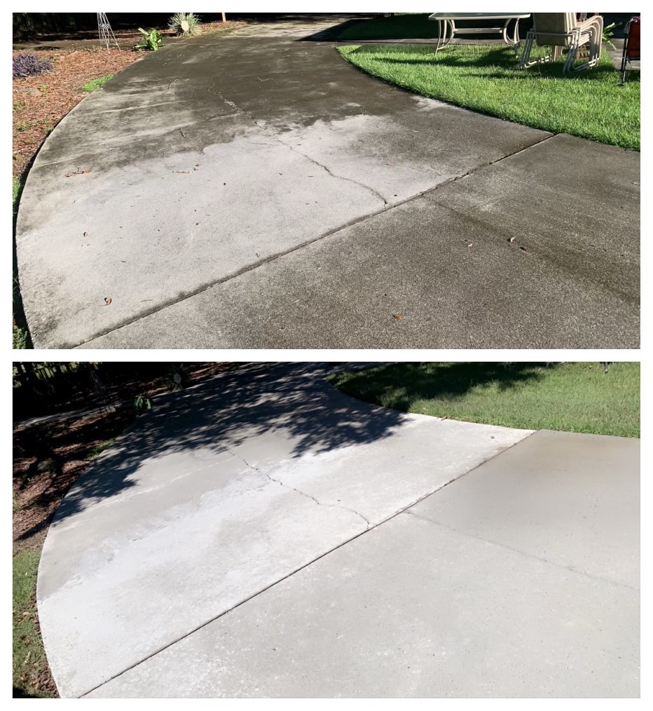 Driveway Cleaning project photo for Clean Defense Force in Winder, GA