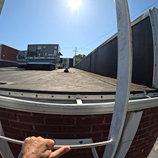 Commercial-Gutter-Cleaning-in-Cumming-GA-for-Dominos-Pizza-Location 0